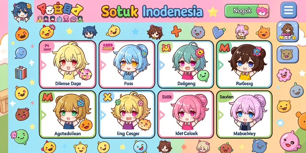 rajastar - Pengguna dapat melihat karakter unik yang bisa dimainkan.